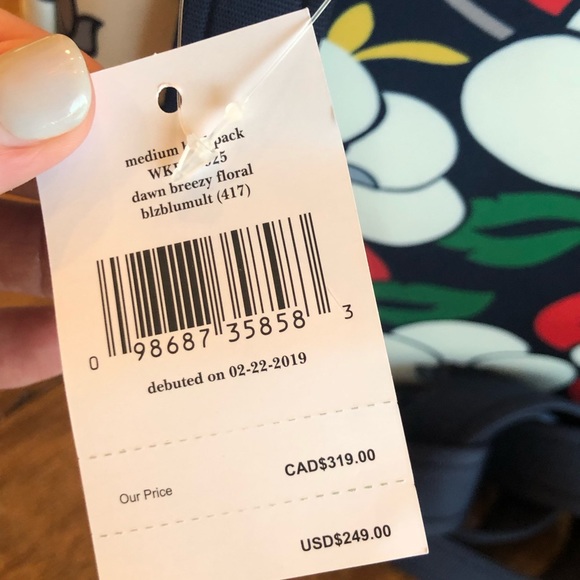 🔥Final Drop🔥Kate Spade Medium Backpack NWT!! - Picture 7 of 8